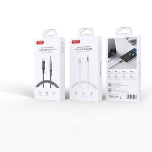 XO kabel audio NB-R279B USB-C - jack 3,5mm 1,0m biały
