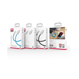 XO kabel NB227 USB - USB-C 1,2 m 6A biały