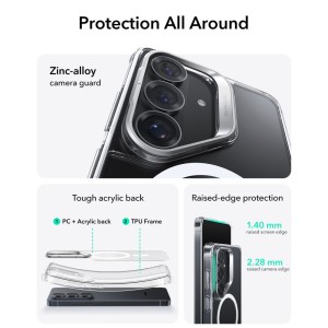 ESR CLASSIC HYBRID KICKSTAND MAGSAFE GALAXY S26 CLEAR