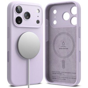 RINGKE SILICONE MAGNETIC MAGSAFE IPHONE 17 PRO LIGHT PURPLE