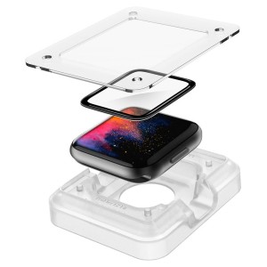 SZKŁO HYBRYDOWE SPIGEN PROFLEX ”EZ FIT” APPLE WATCH 4 / 5 / 6 / SE 1 / 2 / 3 (44MM)