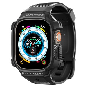 SPIGEN RUGGED ARMOR ”PRO” APPLE WATCH ULTRA 1 / 2 / 3 (49 MM) BLACK