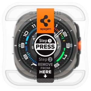 SZKŁO HARTOWANE SPIGEN GLAS.TR ”EZ-FIT” 2-PACK SAMSUNG GALAXY WATCH ULTRA 2024 / 2025 (47 MM) CLEAR
