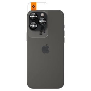 OSŁONA APARATU SPIGEN OPTIK PRO L-SERIES GLAS.TR ”EZ FIT” CAMERA PROTECTOR 2-PACK IPHONE 14 PRO / MAX / 15 PRO / MAX / 16 PRO / 16 MAX / 17 PRO / 17 MAX BLACK/RED
