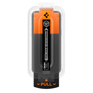 SZKŁO HARTOWANE SPIGEN GLAS.TR ”EZ FIT PRO AC” IPHONE 16 PRO / 17 / 17 PRO CLEAR