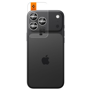 OSŁONA APARATU SPIGEN OPTIK PRO GLAS.TR ”EZ FIT” CAMERA PROTECTOR 2-PACK IPHONE 14 PRO / MAX / 15 PRO / MAX / 16 PRO / MAX / 17 PRO / MAX SILVER