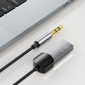TECH-PROTECT ULTRABOOST AU01 AUDIO ADAPTER AUX BLUETOOTH 5.0 CABLE GREY