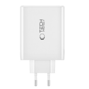 TECH-PROTECT NC100W-GAN 4-PORT NETWORK CHARGER PD 100W / QC3.0 WHITE