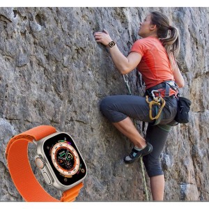 TECH-PROTECT NYLON PRO APPLE WATCH 8 / 9 / 10 / 11 / SE / ULTRA (44 / 45 / 46 / 49 MM) TITANIUM/OLIVE