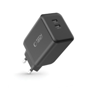 TECH-PROTECT NC45W-GAN 2-PORT NETWORK CHARGER PD 45W BLACK