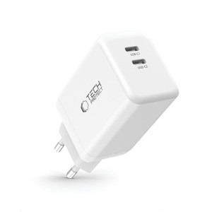 TECH-PROTECT NC45W-GAN 2-PORT NETWORK CHARGER PD 45W WHITE