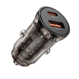 TECH-PROTECT CC01 2-PORT CAR CHARGER PD 30W / QC3.0 BLACK