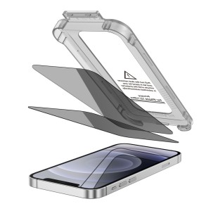 SZKŁO PRYWATYZUJĄCE TECH-PROTECT QUICK SET SPY+ 2-PACK IPHONE 12 / 12 PRO PRIVACY