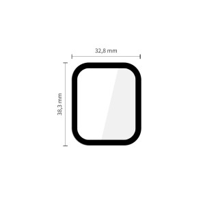 SZKŁO HYBRYDOWE TECH-PROTECT GLASS FLEX+ 2-PACK APPLE WATCH 4 / 5 / 6 / SE 1 / 2 / 3 (40MM) BLACK
