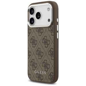 Etui Guess 4G Classic Logo MagSafe do    iPhone 17 Pro brązowy