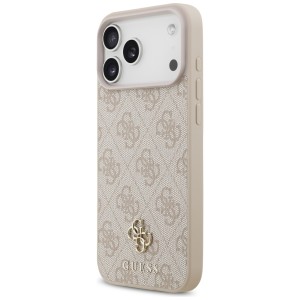 Etui Guess 4G Small 4G and Classic       MagSafe do iPhone 17 Pro Max różowy