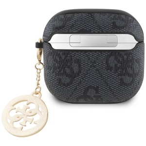 Etui Guess 4G Strass Charm do AirPods 4  czarny