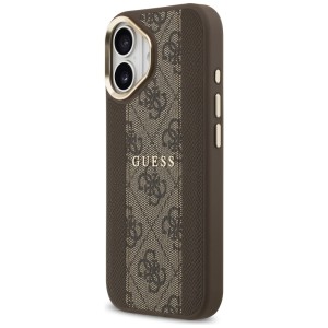 Etui Guess 4G Stripe MagSafe do iPhone   17 brązowy