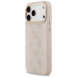 Etui Guess 4G Stripe MagSafe do iPhone   17 Pro Max różowy