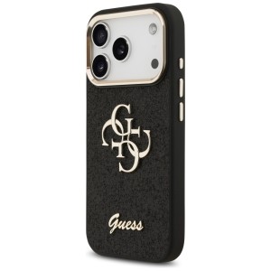 Etui Guess Fixed Glitter Big 4G Metal    Frame do iPhone 17 Pro czarny