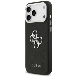 Etui Guess Grained Big 4G Classic Logo   do iPhone 17 Pro Max czarny