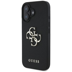 Etui Guess Grained Big 4G Logo Small     Classic Logo do iPhone 16 czarny