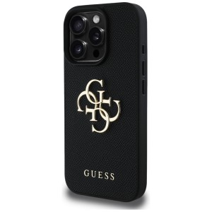 Etui Guess Grained Big 4G Logo Small     Classic Logo do iPhone 16 Pro Max czarny