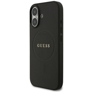 Etui Guess Grained Ring MagSafe do       iPhone 17 czarny