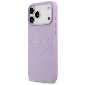 Etui Guess Grained Ring MagSafe do       iPhone 17 Pro Max fioletowy