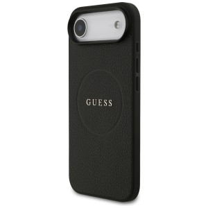 Etui Guess Grained Ring MagSafe do       iPhone Air czarny