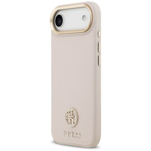 Etui Guess Grained Strass Logo MagSafe   do iPhone Air różowy