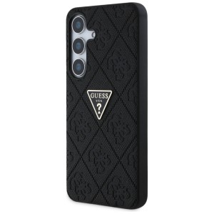 Etui Guess Hot Stamp 4G Pattern Triangle Metal Logo do Samsung Galaxy S25 czarny