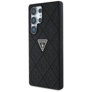 Etui Guess Hot Stamp 4G Pattern Triangle Metal Logo Samsung Galaxy S25 Ultra czarny