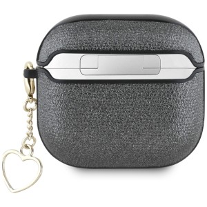 Etui Guess Metallic Script Charm do      AirPods 4 czarny