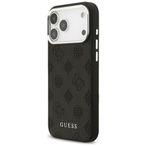 Etui Guess Peony Hot Stamp Script        MagSafe do iPhone 17 Pro Max czarny