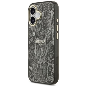 Etui Guess Python Pattern MagSafe do     iPhone 17 czarny