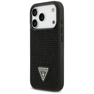 Etui Guess Rhinestone Triangle Logo do   iPhone 17 Pro czarny