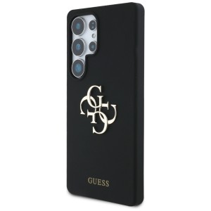 Etui Guess Silicone Big 4G Logo Bottom   Script Samsung Galaxy S25 Ultra czarny