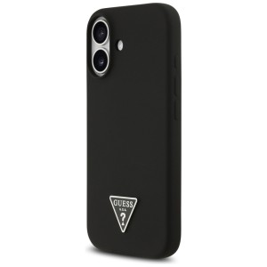 Etui Guess Silicone Triangle Logo        MagSafe do iPhone 17 czarny