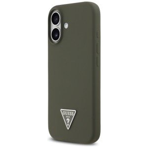 Etui Guess Silicone Triangle Logo        MagSafe do iPhone 17 khaki
