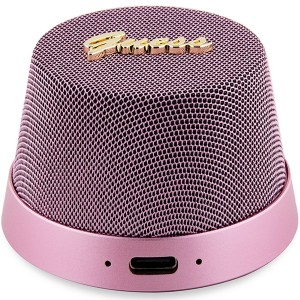 Guess głośnik Bluetooth GUWSC3ALSMPSpeaker Stand różowy/pink Magnetic Script Metal