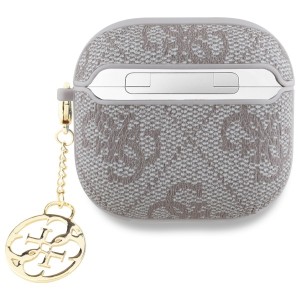Guess GUA4G4GSMP AirPods 4 cover         różowy/pink 4G Charm Collection