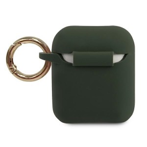 Guess GUACA2LSTLKA AirPods 1/2 coverkhaki Silicone Triangle Logo
