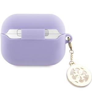 Guess GUAP23DSLGHDU AirPods Pro 2 (2022/2023) cover purpurowy/purple 3D Rubber 4G Diamond Charm