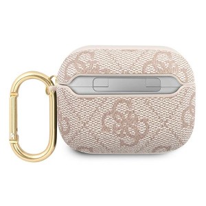 Guess GUAP4GSMP AirPods Pro cover różowy/pink 4G Script Metal Collection