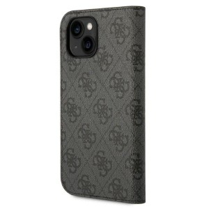Guess GUBKP14SHG4SHK iPhone 14 / 15 / 136.1" czarny/black book 4G Vintage Gold Logo