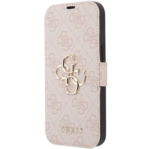 Guess GUBKP15S4GMGPI iPhone 15 / 14 / 136.1" różowy/pink book 4G Metal Logo