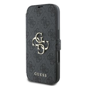Guess GUBKP16L4GMGGR iPhone 16 Pro czarny/black book 4G Metal Logo