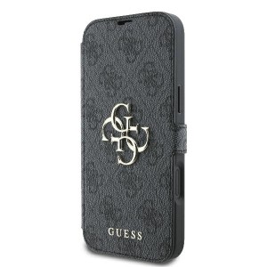 Guess GUBKP16M4GMGGR iPhone 16 Plus czarny/black book 4G Metal Logo