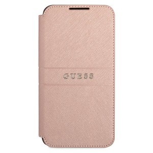 Guess GUBKS22MPSASBPI S22+ S906różowy/pink book Saffiano Stripes